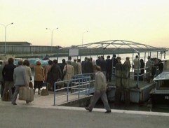 La jetée à l'aéroport