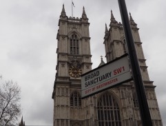 Devant l'abbaye de Westminster 