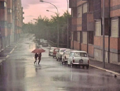 La rue sous la pluie