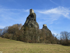 Vue sur un château médiéval