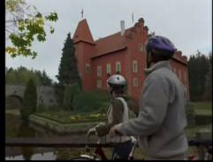 Un chateau en brique rouge